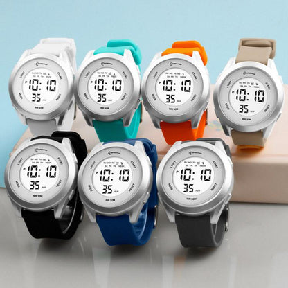 MINGRUI Kids Digital Sport Watch 30M Waterproof Outdoor Wristwatch with LED Backlight, Alarm, Stopwatch, 12/24H