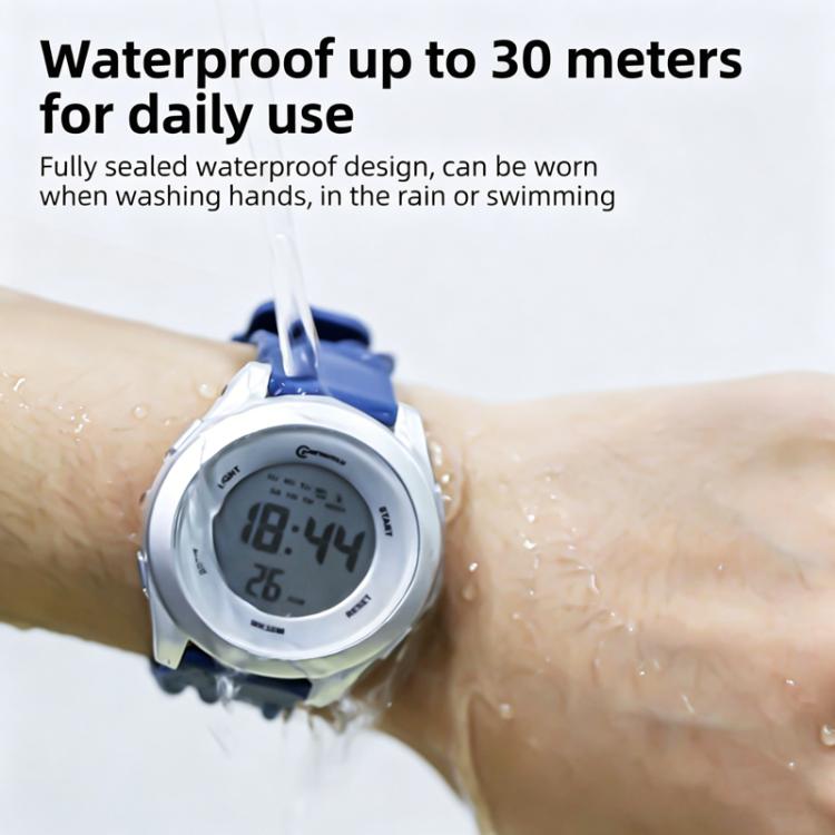 MINGRUI Kids Digital Sport Watch 30M Waterproof Outdoor Wristwatch with LED Backlight, Alarm, Stopwatch, 12/24H