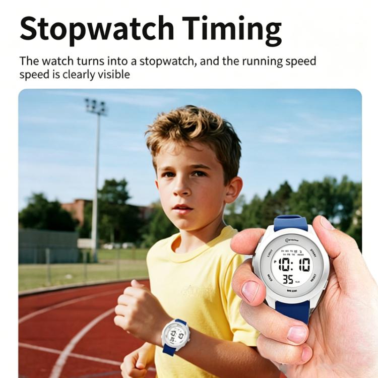 MINGRUI Kids Digital Sport Watch 30M Waterproof Outdoor Wristwatch with LED Backlight, Alarm, Stopwatch, 12/24H