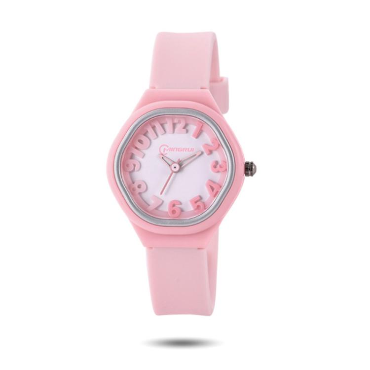 MINGRUI Kids Analog Watch 3ATM Waterproof Simple Quartz Wrist Watch for Girls Boys