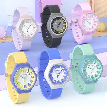 MINGRUI Kids Analog Watch 3ATM Waterproof Simple Quartz Wrist Watch for Girls Boys