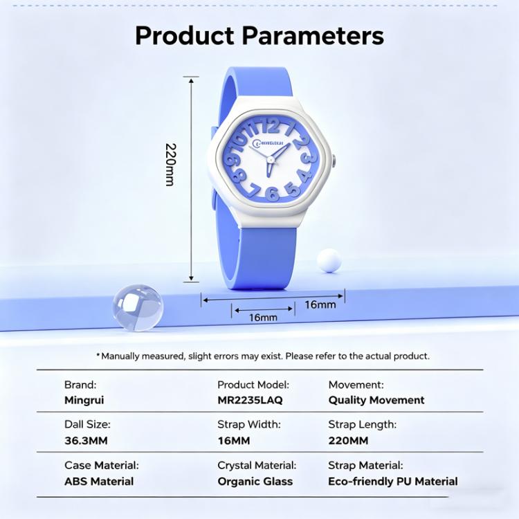 MINGRUI Kids Analog Watch 3ATM Waterproof Simple Quartz Wrist Watch for Girls Boys