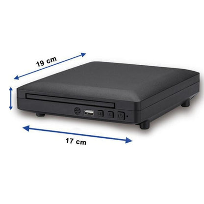 Portable Home DVD/EVD/VCD High-Definition Mini Disc Player, US Plug, EU Plug