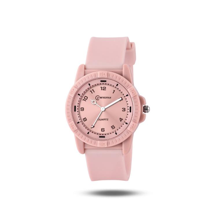 MINGRUI Quartz Watch for Boys Girls Students 30M Waterproof Minimalist Analog Wrist Watch with Soft Silicone Strap