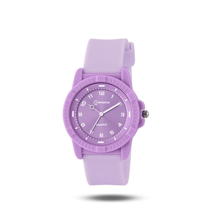 MINGRUI Quartz Watch for Boys Girls Students 30M Waterproof Minimalist Analog Wrist Watch with Soft Silicone Strap