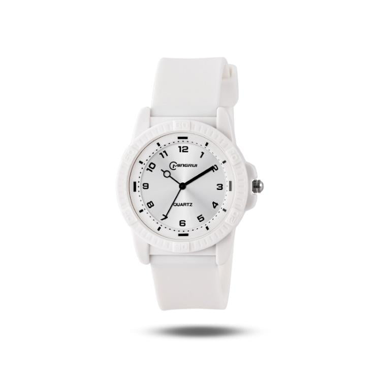 MINGRUI Quartz Watch for Boys Girls Students 30M Waterproof Minimalist Analog Wrist Watch with Soft Silicone Strap