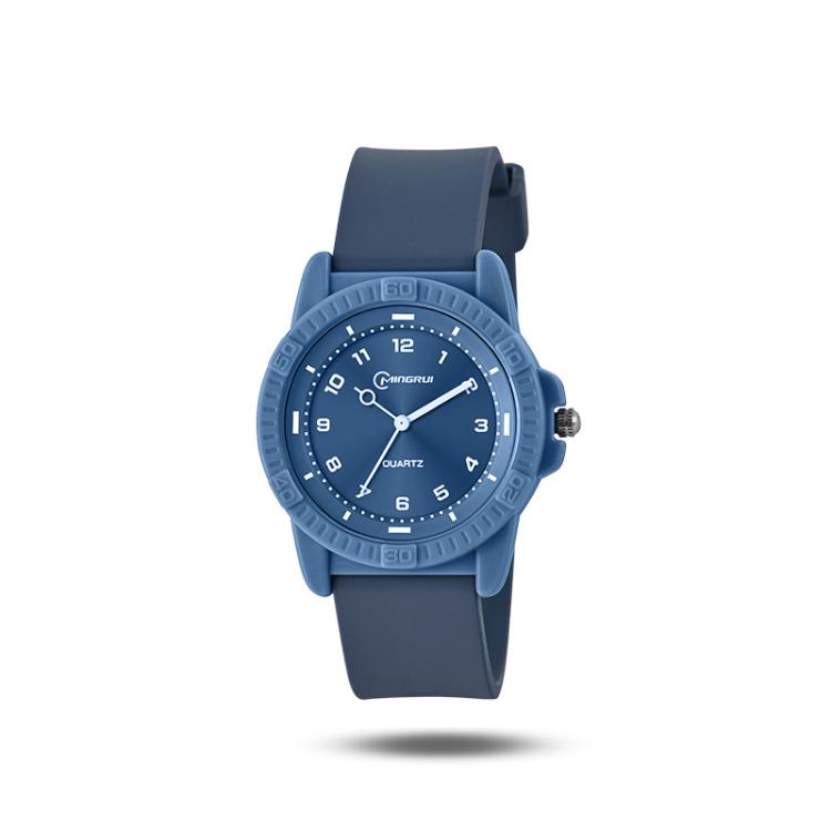 MINGRUI Quartz Watch for Boys Girls Students 30M Waterproof Minimalist Analog Wrist Watch with Soft Silicone Strap