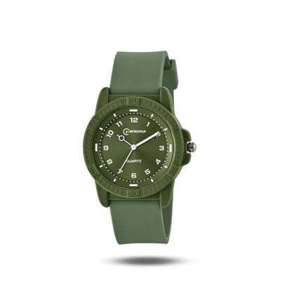 MINGRUI Quartz Watch for Boys Girls Students 30M Waterproof Minimalist Analog Wrist Watch with Soft Silicone Strap