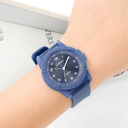 MINGRUI Quartz Watch for Boys Girls Students 30M Waterproof Minimalist Analog Wrist Watch with Soft Silicone Strap