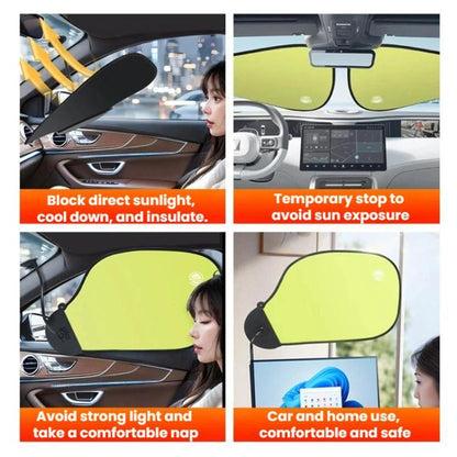 Office Computer Car Sunshade All-Around Anti-Glare Sunblock, Clip-on Green, Clip-on Black, Clip-on Blue, Clip-on Pink, Suction Cup Green, Suction Cup Black, Suction Cup Blue, Suction Cup Pink, Suction Cup + Clip Green, Suction Cup + Clip Black