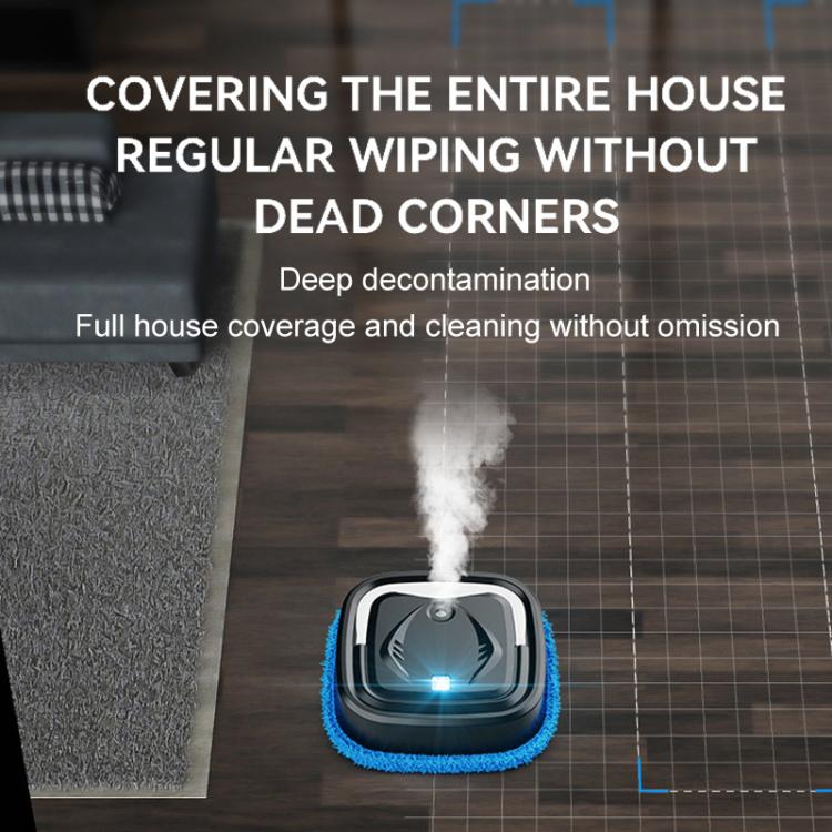 P6 Mini Rechargeable Household Floor Sweeping Robot Smart Multifunctional Floor Mop Cleaner, White With 1 Towel, Black With 1 Towel, White With 3 Towels, Black With 3 Towels