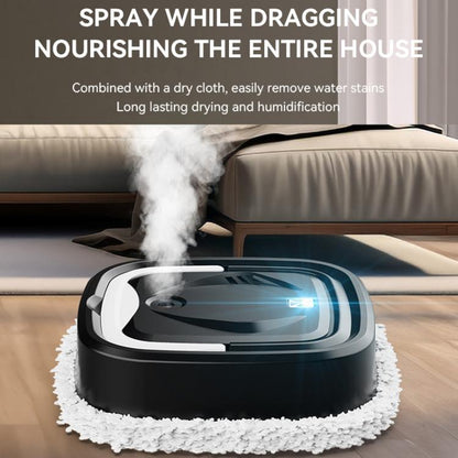 P6 Mini Rechargeable Household Floor Sweeping Robot Smart Multifunctional Floor Mop Cleaner, White With 1 Towel, Black With 1 Towel, White With 3 Towels, Black With 3 Towels