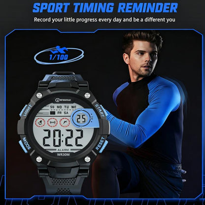MINGRUI Kids Digital Sports Watch Waterproof Luminous Outdoor Wristwatch With Alarm, Stopwatch, Calendar