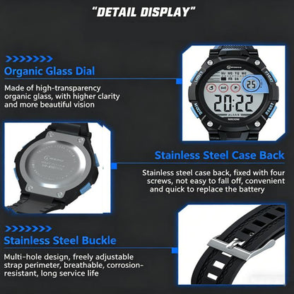 MINGRUI Kids Digital Sports Watch Waterproof Luminous Outdoor Wristwatch With Alarm, Stopwatch, Calendar