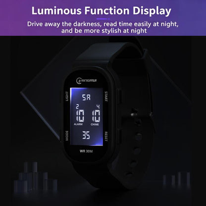 MINGRUI Kids Digital Sport Watch 30M Waterproof Slim Fitness Wristband for Boys Girls with LED Backlight, Alarm, Calendar