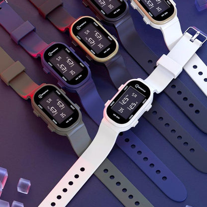 MINGRUI Kids Digital Sport Watch 30M Waterproof Slim Fitness Wristband for Boys Girls with LED Backlight, Alarm, Calendar