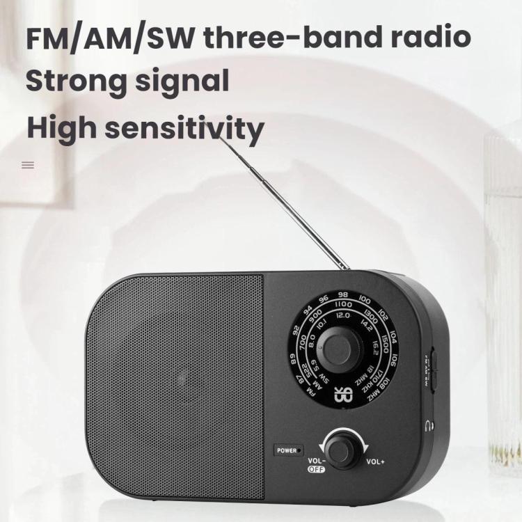WDK Portable FM/AM/SW Tri-Band Radio, For EU, For US