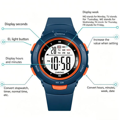 MINGRUI Kids Digital Sport Watch for Boys Girls 30M Waterproof Outdoor Electronic Watches with LED Backlight, Alarm, Stopwatch, Calendar Date