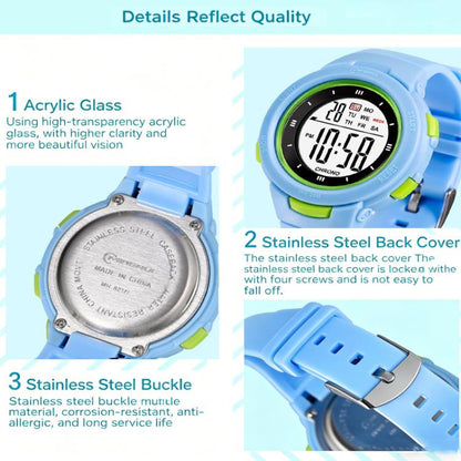 MINGRUI Kids Digital Sport Watch for Boys Girls 30M Waterproof Outdoor Electronic Watches with LED Backlight, Alarm, Stopwatch, Calendar Date
