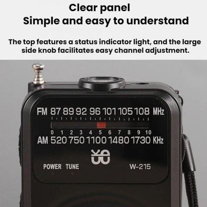 WDK FM/AM All-Band Portable Radio, English