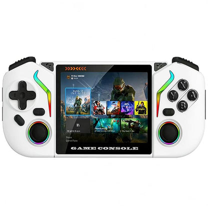 X95 Pro Android 9.0 Handheld Game Console, 3.5 Inch IPS Screen Retro Game Player Support WiFi Video Player with RGB Joystick, 64G, 128G