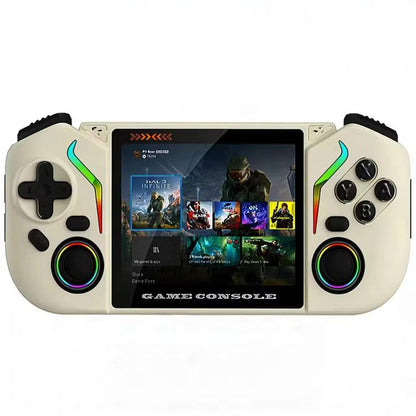 X95 Pro Android 9.0 Handheld Game Console, 3.5 Inch IPS Screen Retro Game Player Support WiFi Video Player with RGB Joystick, 64G, 128G