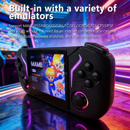 X95 Pro Android 9.0 Handheld Game Console, 3.5 Inch IPS Screen Retro Game Player Support WiFi Video Player with RGB Joystick, 64G, 128G