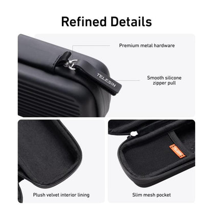 For DJI Osmo Pocket 4/3 TELESIN DisAdv Bag Portable Mini Suitcase Crossbody Bag with Adjustable Shoulder Strap