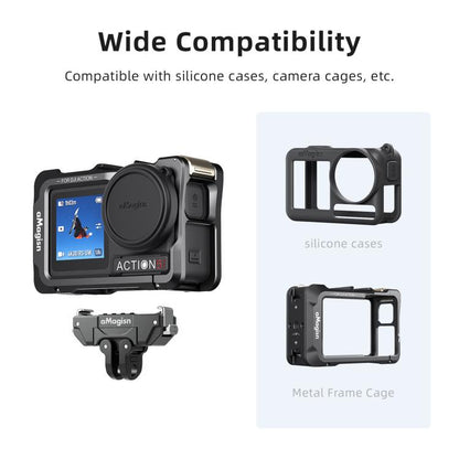 aMagisn 360-Degree Rotatable Magnetic Quick Release Mount For DJI Osmo 360/Action 5 Pro/4/3, For DJI Osmo 360/Action 5 Pro/4/3