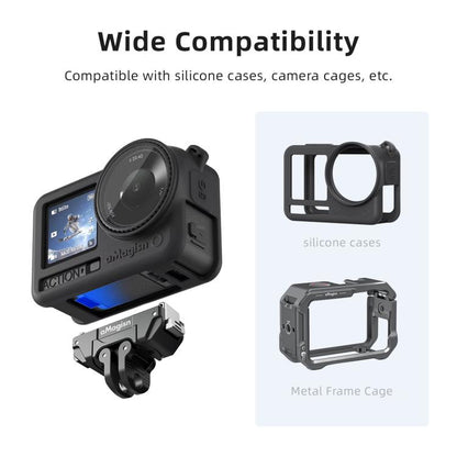 aMagisn 360-Degree Rotatable Magnetic Quick Release Mount For DJI Osmo Action 6/Nano, For DJI Osmo Action 6/Nano