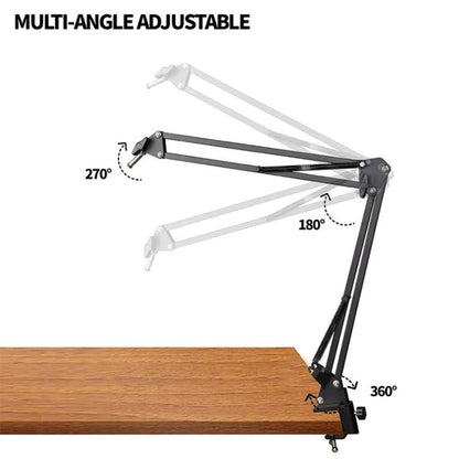 Dual BM800 Condenser Microphone With F009 Live Sound Card Kit Podcast Equipment Bundle Adjustable Scissor Arm Stand