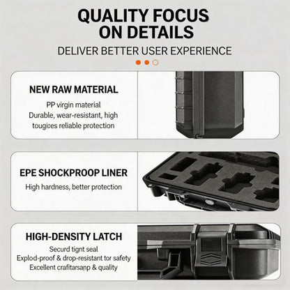 For DJI Osmo Pocket 4 Explosion-proof Hard Carrying Case Protective Storage Box with Custom EVA Foam