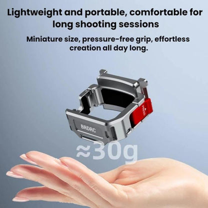 For DJI Osmo Pocket 4 BRDRC Cold Shoe Interface Quick-Release Expansion Frame Bracket, For DJI Osmo Pocket 4