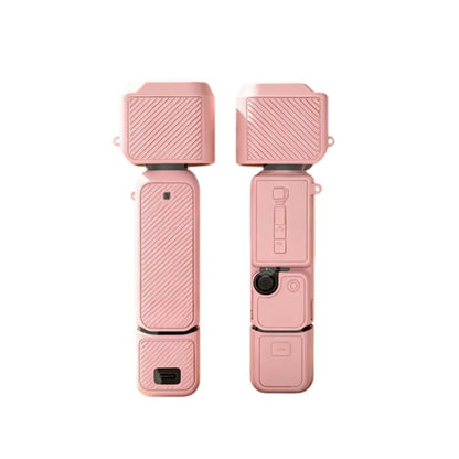 For DJI Osmo Pocket 4 Silicone Case 4-in-1 Full Body Protective Cover Kit Anti-Scratch Shockproof Skin Sleeve with Lanyard