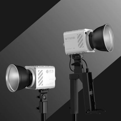 DENGWEI MT-80Bi 80W COB Video Light 2700K-6500K Bi-Color LED Continuous Output Lighting CRI 96+ Studio Light, EU Plug, US Plug, UK Plug