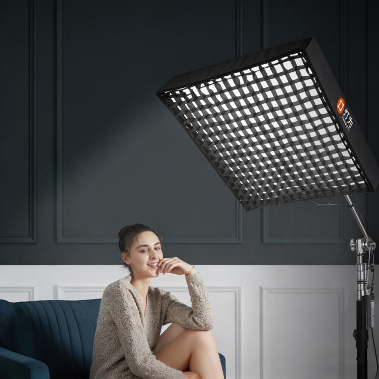 DENGWEI FP150S 150W Rollable LED Video Light With Grid 2700K-6500K Bi-Color Flexible LED Light Panel, EU Plug, US Plug, UK Plug