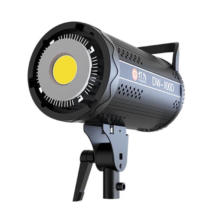 DENGWEI DW100D 100W COB LED Video Light Daylight Balanced Continuous Output Studio Lamp, EU Plug, US Plug, UK Plug