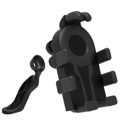 Electric Motorcycle Eight-Armed Fixation Shockproof Phone Mount, All Black Handlebars, Black Orange Handlebars, Orange White Handlebars, Black White Handlebars, All Black Mirror Mounts, Black Orange Mirror Mounts, Orange White Mirror Mounts