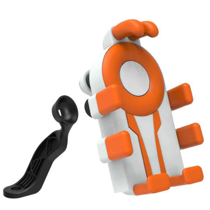 Electric Motorcycle Eight-Armed Fixation Shockproof Phone Mount, All Black Handlebars, Black Orange Handlebars, Orange White Handlebars, Black White Handlebars, All Black Mirror Mounts, Black Orange Mirror Mounts, Orange White Mirror Mounts