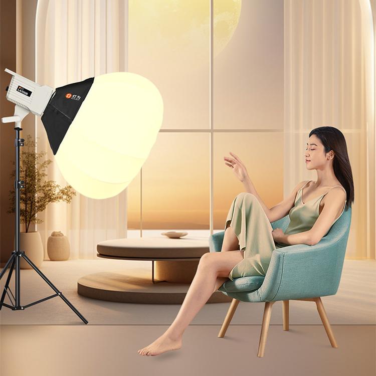 DENGWEI LA100Bi 100W LED Video Light COB Continuous Output Lighting For Live Streaming, 2700K-6500K Bi-Color Studio Light, EU Plug, US Plug, UK Plug