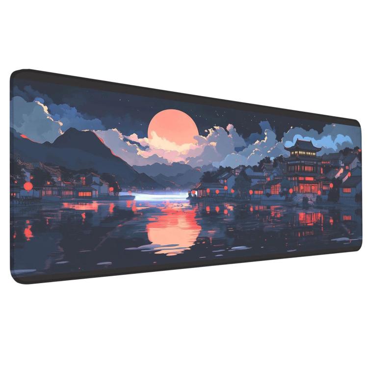 Stain-Resistant Ancient Landscape Mouse Pad, E-Sports Gaming Keyboard Desk Mat, 30 x 60 x 0.2cm, 30 x 60 x 0.3cm, 30 x 70 x 0.2cm, 30 x 70 x 0.3cm