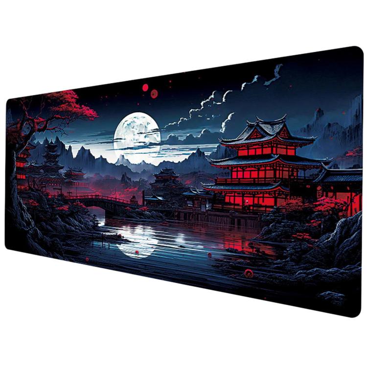 Stain-Resistant Ancient Landscape Mouse Pad, E-Sports Gaming Keyboard Desk Mat, 30 x 60 x 0.2cm, 30 x 60 x 0.3cm, 30 x 70 x 0.2cm, 30 x 70 x 0.3cm