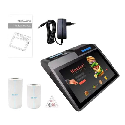 Z100 Dual-Screen Smart Cash Register With Printing All-In-One Machine, Android POS Terminal For Hotel, Restaurant, Supermarket EU Plug, 3.95 inch 58mm, 3.95 inch 80mm, 2.6 inch 58mm, 2.6 inch 80mm