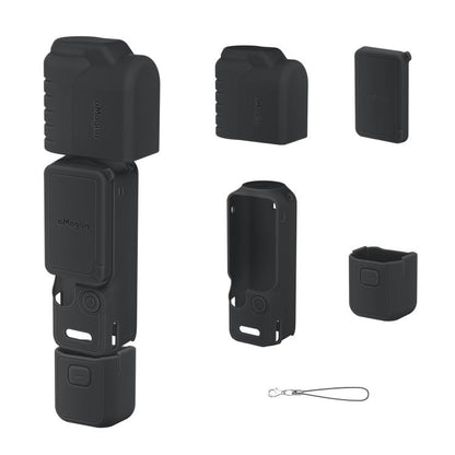 For DJI Osmo Pocket 4 AMagisn Multi-Color Silicone Protective Case Full Body Sleeve Precision Cutout Anti-Scratch Skin