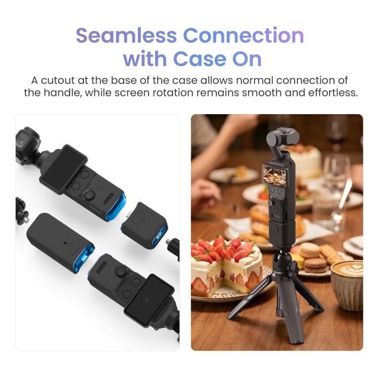 For DJI Osmo Pocket 4 AMagisn Multi-Color Silicone Protective Case Full Body Sleeve Precision Cutout Anti-Scratch Skin