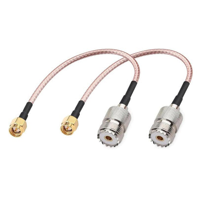 SMA Male To UHF Female S0239 Coaxial Cable RG316 RF Extension Cable, 0.1m, 0.15m, 0.3m, 1m, 2m, 3m, 5m