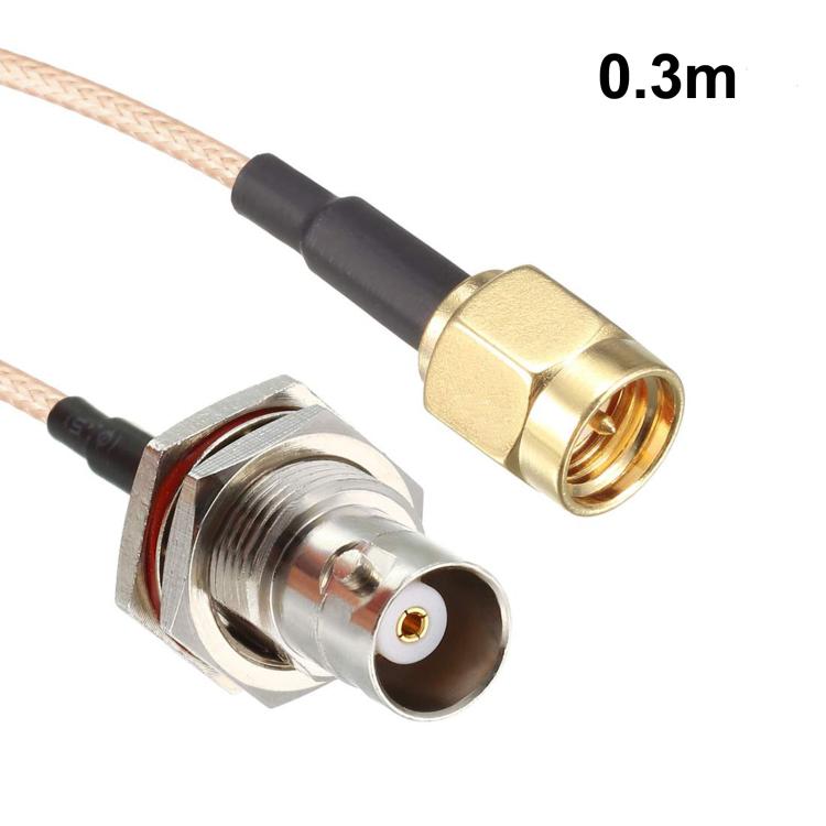 SMA Male To BNC Female RF Coaxial Cable RG316 Patch Cable, 0.1m, 0.15m, 0.3m, 1m, 2m, 3m, 5m