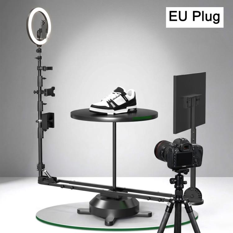 360-Dgree Electric Rotating Display Stand, Panoramic Photography Turntable For Phone & DSLR Camera Product Shooting, EU Plug, US Plug, UK Plug