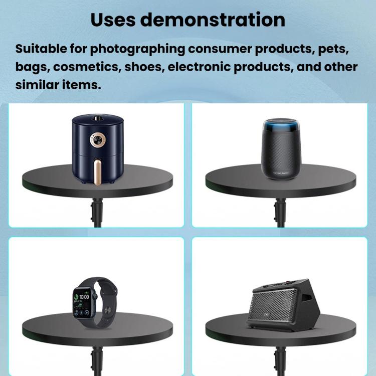 360-Dgree Electric Rotating Display Stand, Panoramic Photography Turntable For Phone & DSLR Camera Product Shooting, EU Plug, US Plug, UK Plug