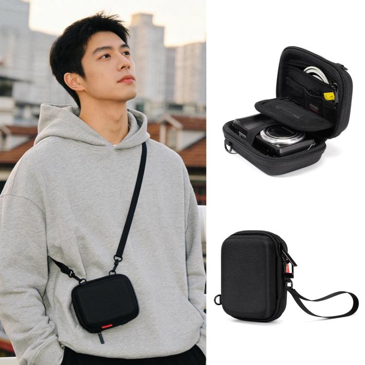 Cwatcun H45 3.0 Portable CCD Camera Bag Single-Shoulder EVA Mirrorless Compact Cameras Storage Bag, H45 3.0 (Black)